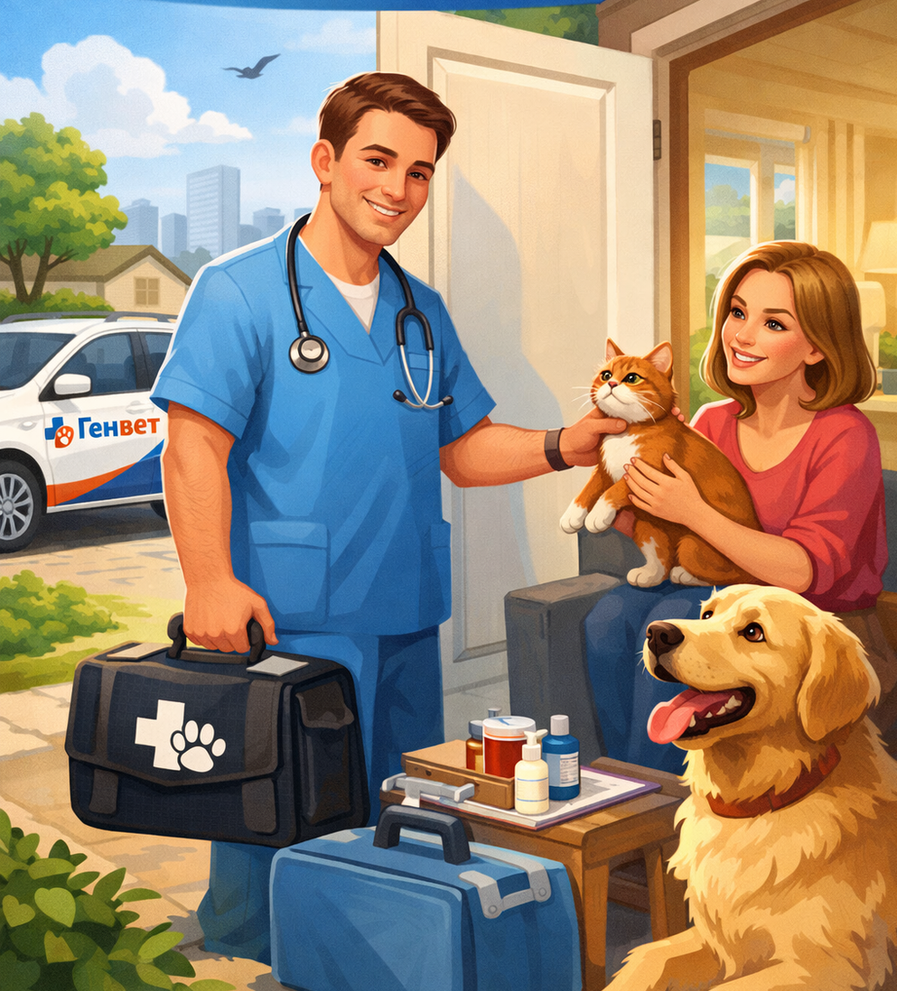 Выезд ветеринра на дом 0-15 км